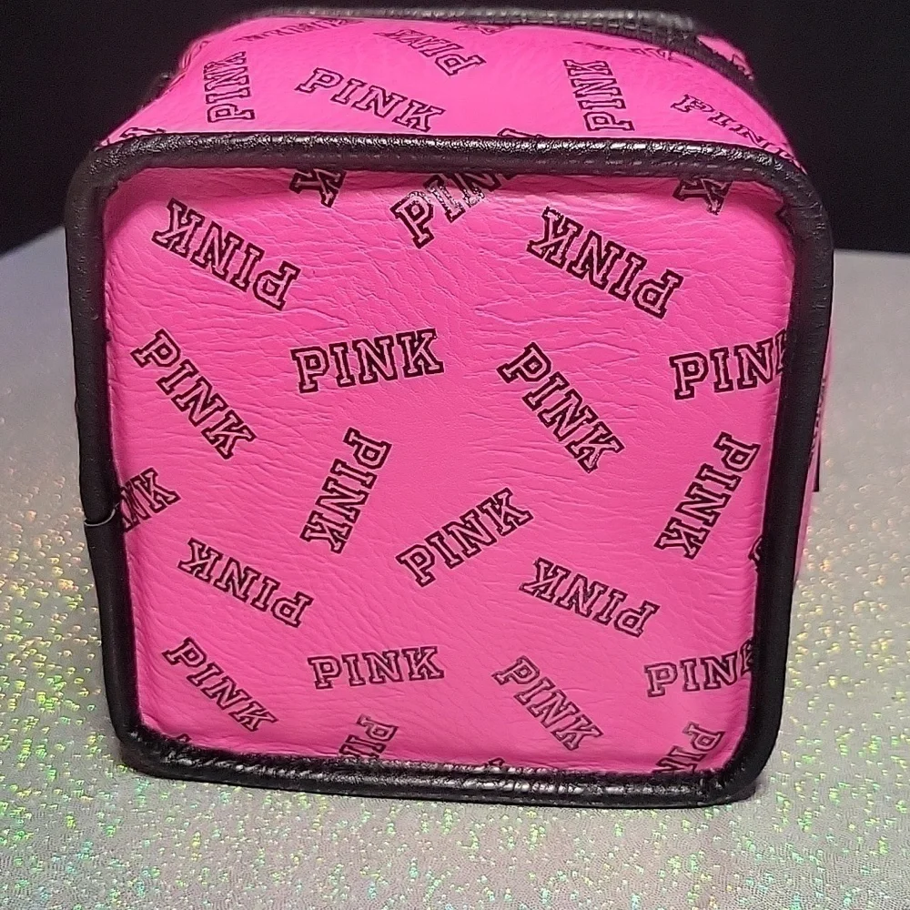RARE HTF Pink Monogram Vintage Train/ Makeup/ Cosmetic Case/ Box
